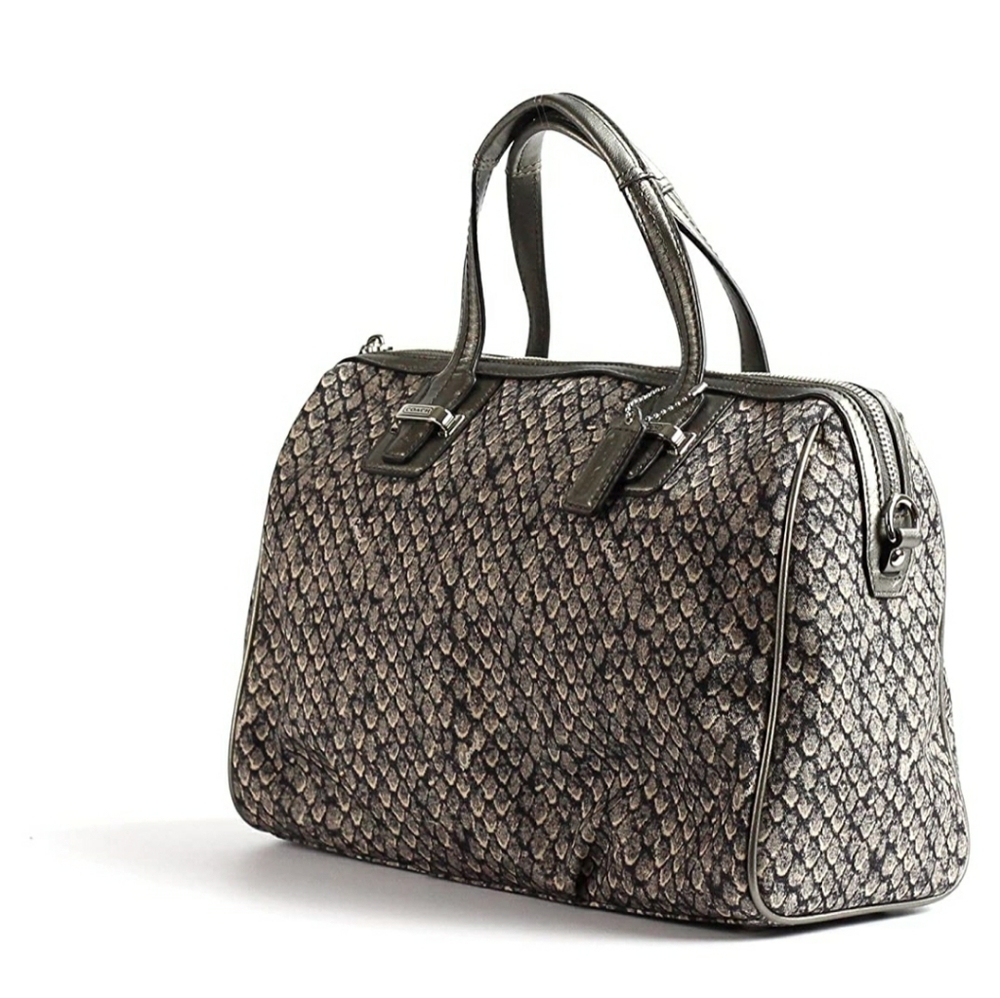 ❤️Coach Snake skin canvas purse❤️ - Picture 2 of 8